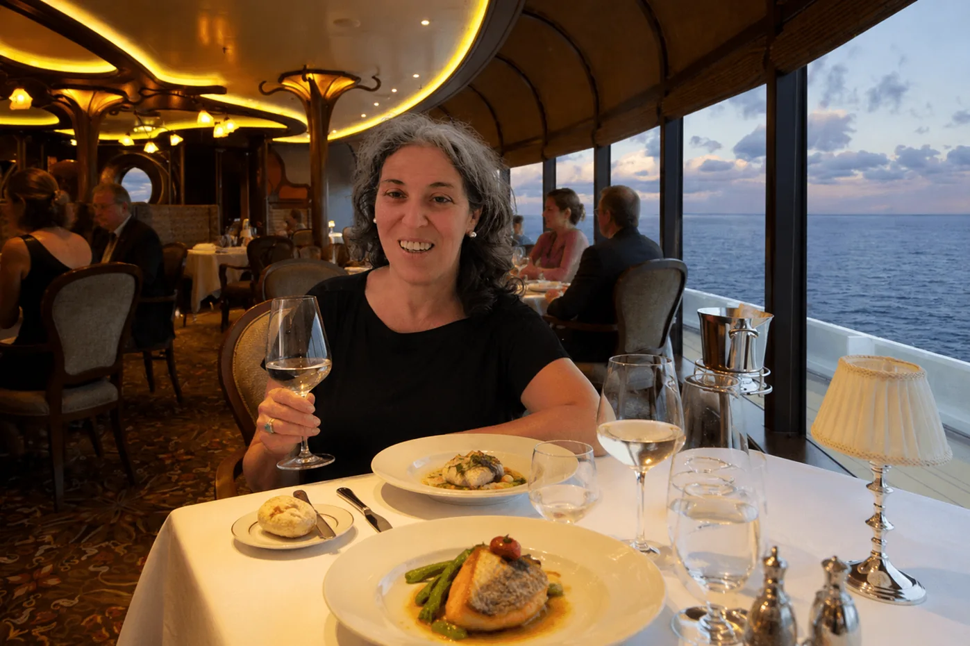 María Inés disfrutando una experiencia en crucero